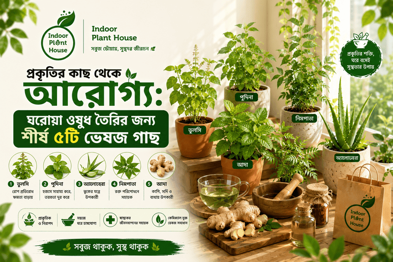 প্রকৃতির কাছ থেকে আরোগ্য: ঘরোয়া ওষুধ তৈরির জন্য শীর্ষ ৫টি ভেষজ গাছ