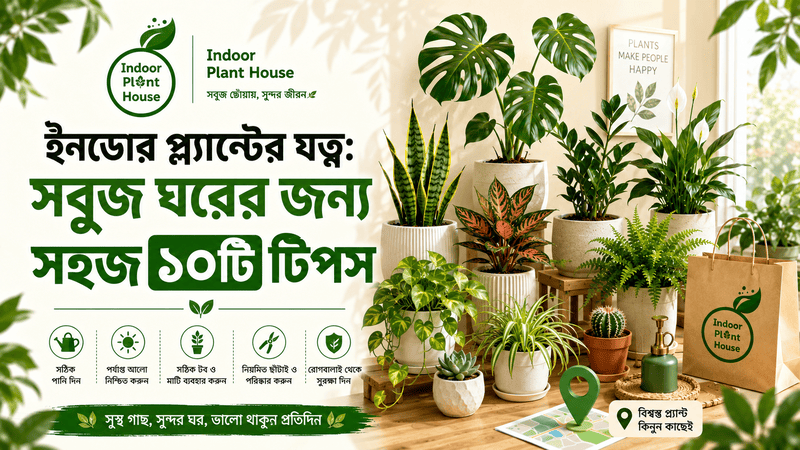 ইনডোর প্ল্যান্টের যত্ন: সবুজ ঘরের জন্য সহজ ১০টি টিপস