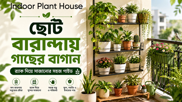 ছোট বারান্দায় গাছের বাগান: র‍্যাক দিয়ে সাজানোর সহজ গাইড